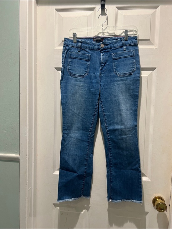 Sanctuary Denim - Sanctuary Mid-Rise Straight Crop Jeans in Medium Blue